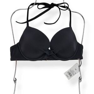 Shade & Shore Black Underwired Bikini Top 34B
